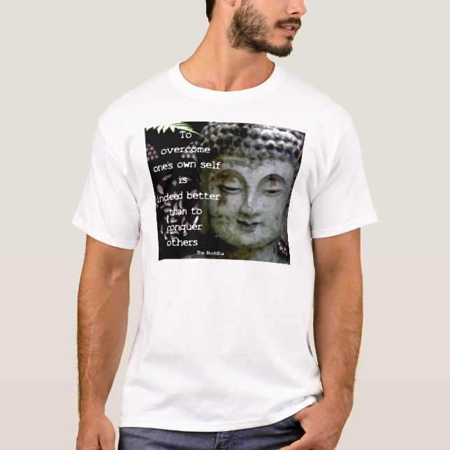 Berühmte Buddha-Zitate T-Shirt (Vorderseite)