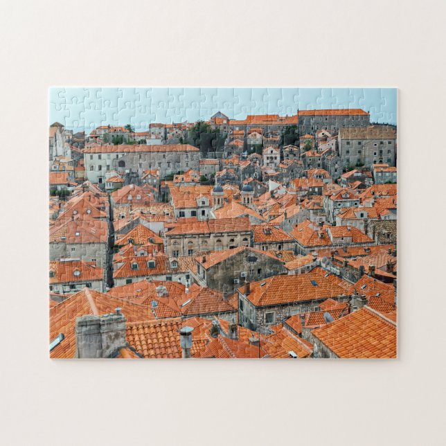 Berühmte Dächer der Altstadt Dubrovniks - Dalmatie Puzzle (Horizontal)