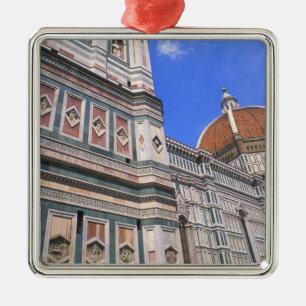 Berühmte Doumo-Kirche Nahaufnahme in Florenz, Ital Silbernes Ornament