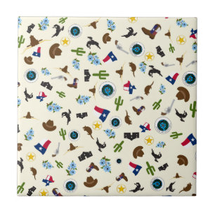 Berühmte Einzelteile Texas-Staat Fliese