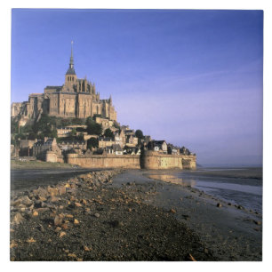 Berühmte Festung Le Mont St. Michel Insel in Fliese