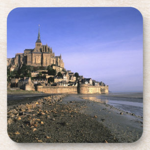 Berühmte Festung Le Mont St. Michel Insel in Getränkeuntersetzer