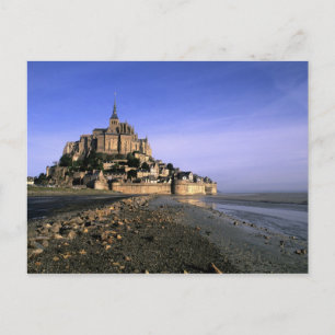 Berühmte Festung Le Mont St. Michel Insel in Postkarte