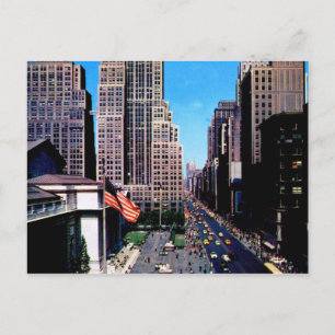 Berühmte Fifth Avenue, New York City Vintage Postkarte