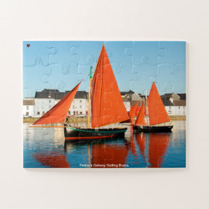 Berühmte Galway-Segelboote. Puzzle