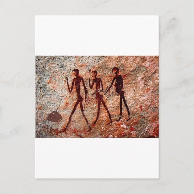 Berühmte Gemälde aus der prähistorischen Antike Postkarte (Vorderseite)