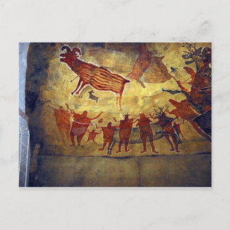 Berühmte Gemälde aus der prähistorischen Antike Postkarte