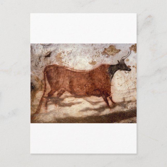 Berühmte Gemälde aus der prähistorischen Antike Postkarte (Vorderseite)