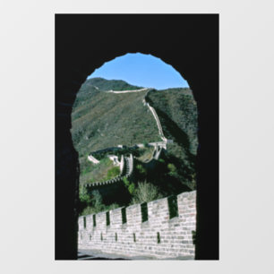 Berühmte Große Mauer der China - Peking, Asien Fensteraufkleber