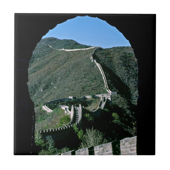 Berühmte Große Mauer der China - Peking, Asien Fliese (Vorderseite)