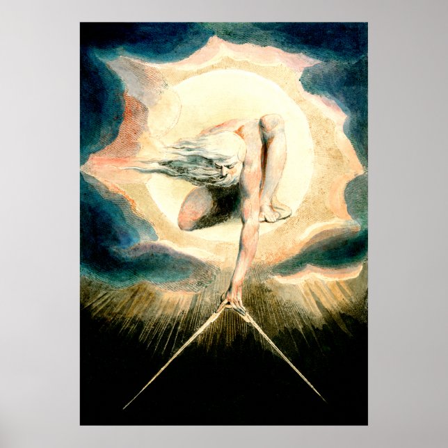 Berühmte Illustration von William Blake Poster (Vorne)
