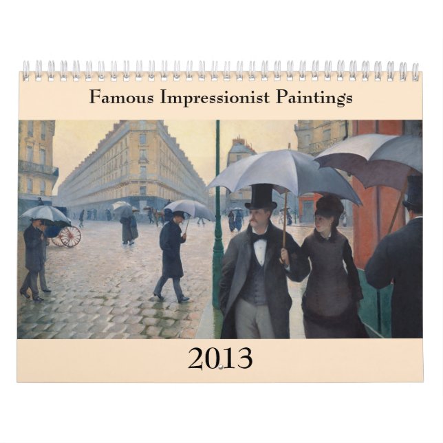 Berühmte impressionistische Bilder ~ Änderungen an Kalender (Titelbild)