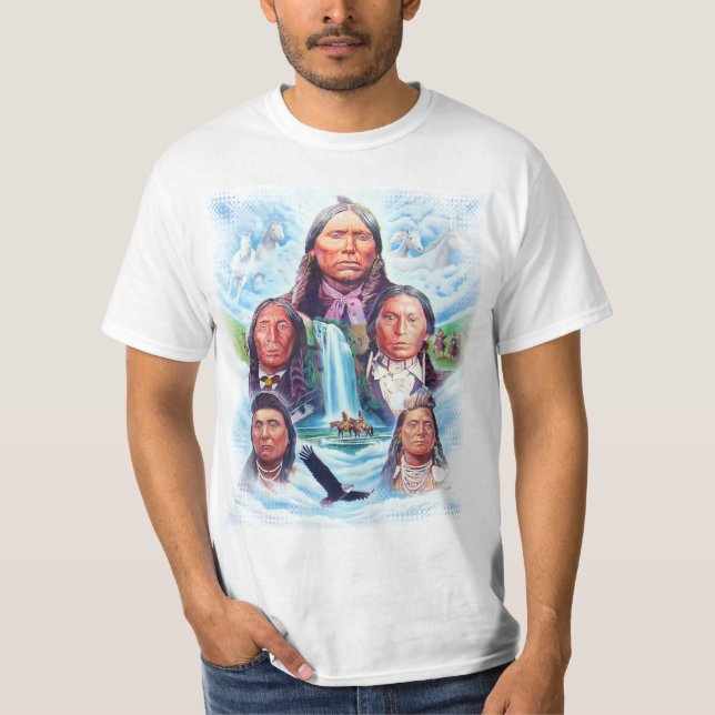 Berühmte indische Häuptlinge Indianeramerikaner Me T-Shirt (Vorderseite)