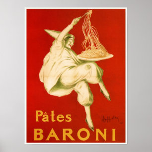 Berühmte italienische Pasta-Werbung von Leonetto C Poster