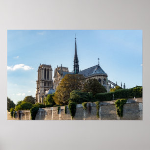 Berühmte Kathedrale Notre Dame de Paris - Frankrei Poster