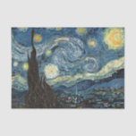 Berühmte Kunst, Starry Night, Van Gogh Seidenpapier<br><div class="desc">Berühmter Kunstdruck,  Starry Night von Vincent Van Gogh</div>