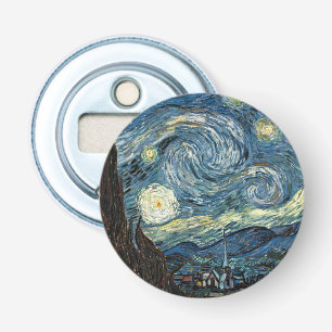 Berühmte Kunst - Starry Night von Vincent van Gogh Flaschenöffner