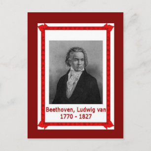 Berühmte Menschen, Ludwig van Beethoven 170-1827 Postkarte