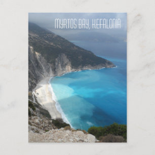 Berühmte Myrtos Bay Kefalonia Island Griechenland Postkarte
