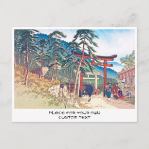 Berühmte Orte in Kyoto - Fushimi Inari Landschaft Postkarte