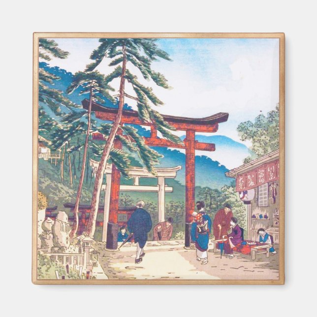 Berühmte Orte Kyōto - Fushimi Inari-Landschaft Magnet (Vorne)
