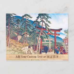 Berühmte Orte Kyōto - Fushimi Inari-Landschaft Postkarte