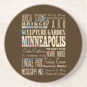 Berühmte Orte von Minneapolis, Minnesota Untersetzer