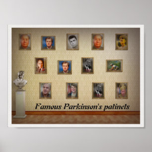 Berühmte Parkinson-Patienten Poster