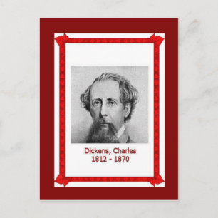 Berühmte Personen, Charles Dickens 1812-1870 Postkarte