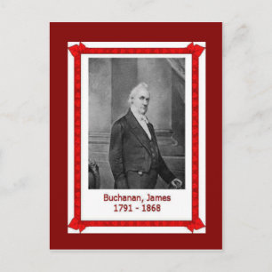 Berühmte Personen, James Buchanan 1701 - 1868 Postkarte