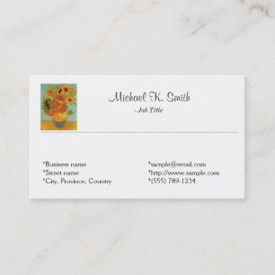 Berühmte persönliche Visitenkarten feiner Kunst. Visitenkarte