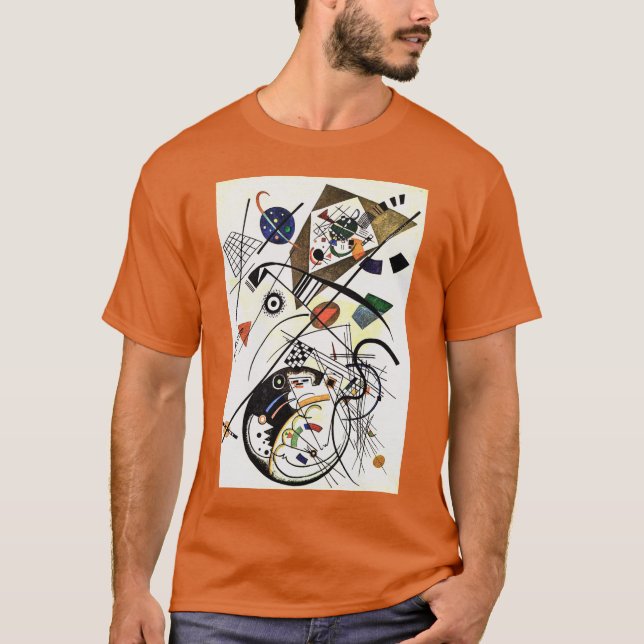 Berühmte Querstraße - Kandinsky Moderne Kunst T-Shirt (Vorderseite)