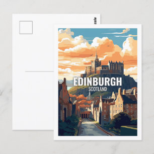 Berühmte Reiseziele Edinburgh Schottland Postkarte