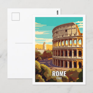 Berühmte Reiseziele Rom Italien Postkarte