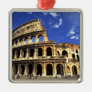 Berühmte Ruinen des Kolosseums in Rom, Italien Ornament Aus Metall
