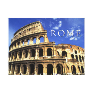 Berühmte Ruinen des Kolosseums   Rom Leinwanddruck