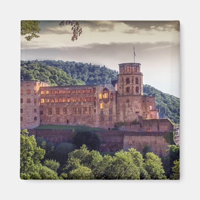 Berühmte Schlossruinen, Heidelberg, Deutschland Magnet (Vorne)