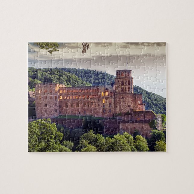 Berühmte Schlossruinen, Heidelberg, Deutschland Puzzle (Horizontal)