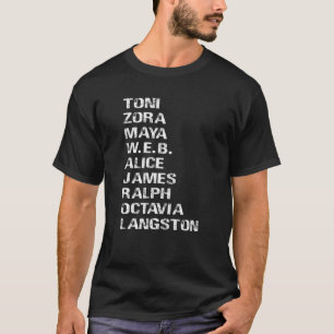 Berühmte schwarze Autoren des 20. Jahrhunderts 1 T-Shirt