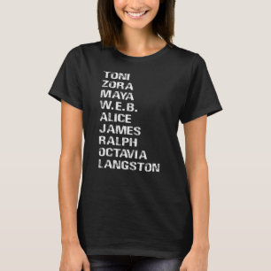 Berühmte schwarze Autoren des 20. Jahrhunderts T-Shirt