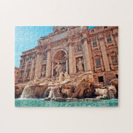 Berühmte Sehenswürdigkeit Trevi-Brunnen Puzzle