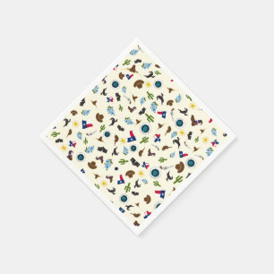 Berühmte Texas-Stücke - der einzige Star-Staat Serviette