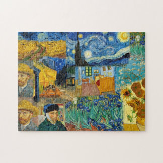 Berühmte Van-Gogh-Meisterwerk-Collage Puzzle