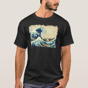 Berühmte Vintage-Kunst Klassische große Meereswell T-Shirt