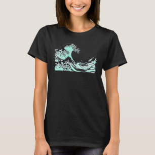 Berühmte Vintage-Kunst Klassische große Meereswell T-Shirt