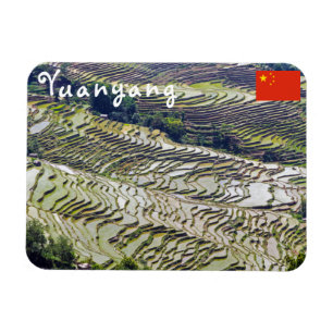 Berühmte Yuanyang Rice Terraces - Yunnan, China Magnet