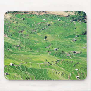 Berühmte Yuanyang Rice Terraces - Yunnan, China Mousepad