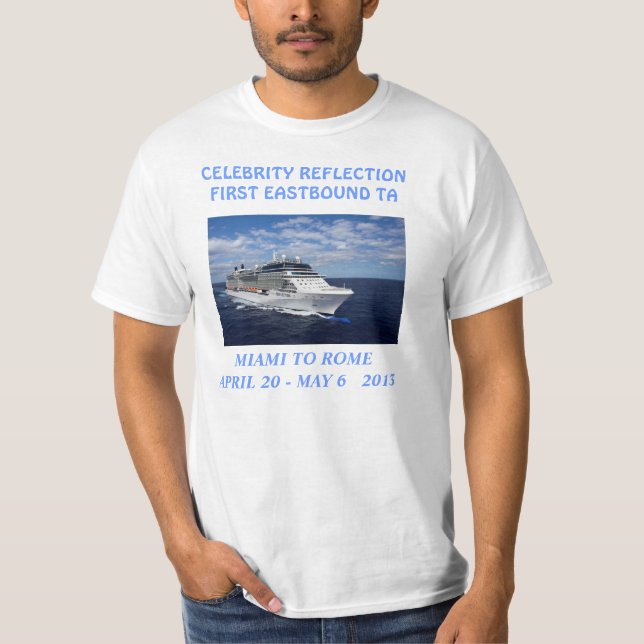 Berühmtenreflexion TA-Weiß T-Shirt (Vorderseite)