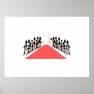Berühmtenroter Teppich Poster