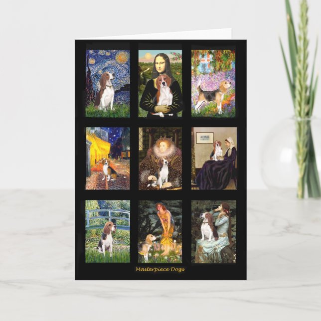 Berühmter Art Beagle Comp 1 Karte (Vorderseite)